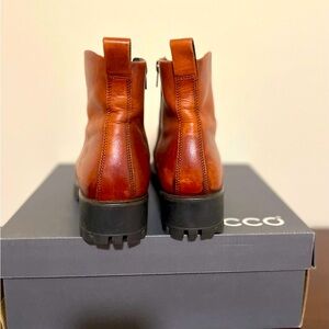 Ecco Modtray Booties, US Size 9-9.5, European Size 40, Color Cognac